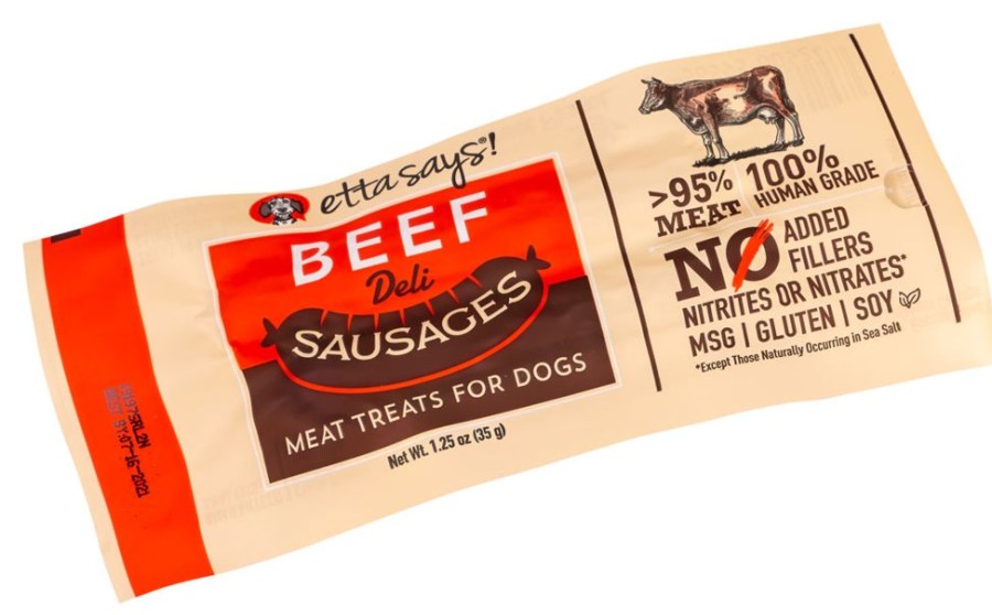 Treats Etta Says!® | Etta Says! Sausage Link, Beef - 1.25Oz - 12 Per Display Box