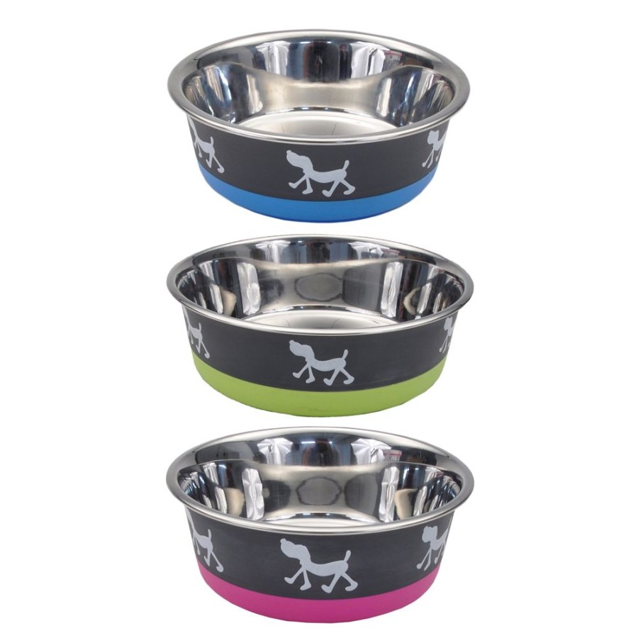 Bowls & Feeding Supplies Maslow™ | Maslow Design Series Non-Skid Pup Design Dog Bowls