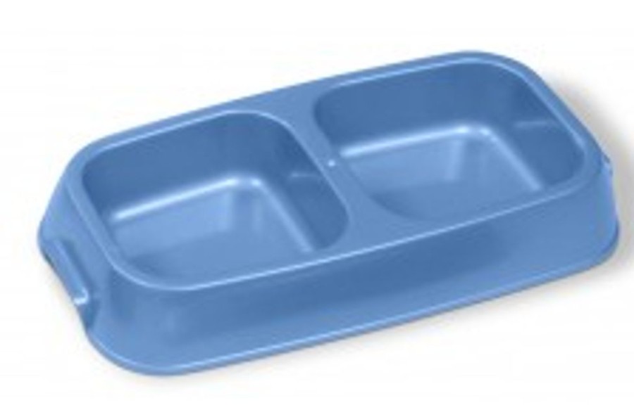 Bowls & Feeding Supplies Van Ness | Van Ness Light Weight Double Dish Medium