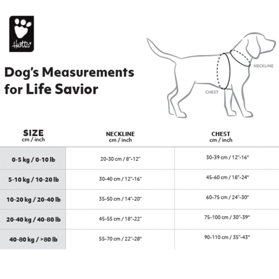 Health & Safety Hurtta | Hurtta Life Savior Eco, Dog Life Vest/Jacket Eco