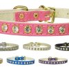 Collars, Leads & Accessories Mirage Pet Products | #10 Clear Crystal Jewelry Set Collars