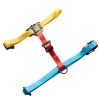 For Cats & Other Critters Travel Cat | Color Block " Day Tripper" H-Style Cat Harness & Leash Set