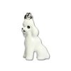 Stuff For Humans Parisian Pet® | White Poodle Keychain