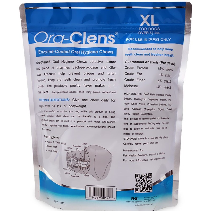 Treats Pet Health Solutions™ | Ora-Clens Oral Hygiene Chews X-Large (15 Chews)