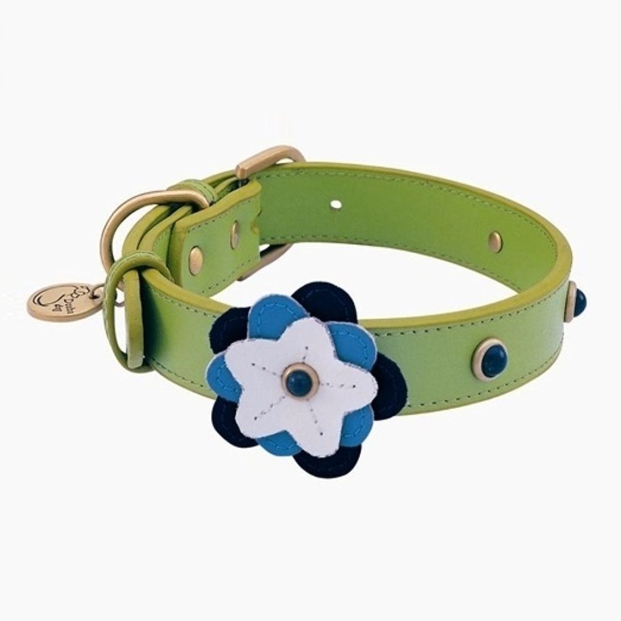 Collars, Leads & Accessories Dosha Dog Inc. | Happy Camper Collar & Leash - Green Flower