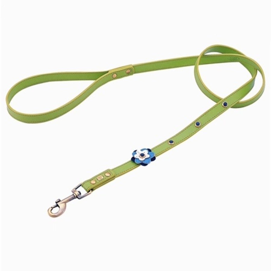 Collars, Leads & Accessories Dosha Dog Inc. | Happy Camper Collar & Leash - Green Flower