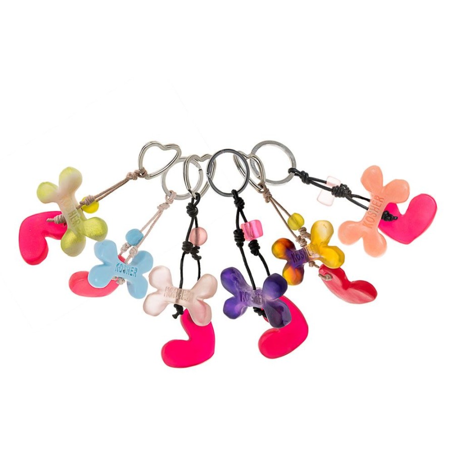 Stuff For Humans Chewish Pet Toys | Key Rings With Bone & Heart (6 Assorted Pieces)