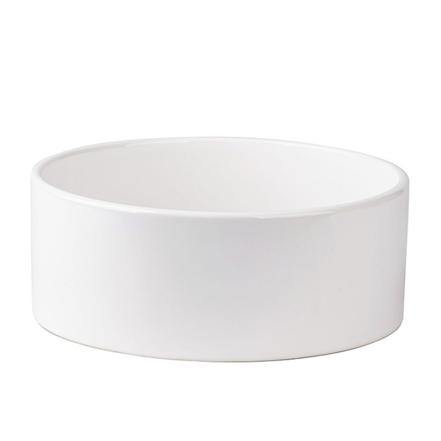 Bowls & Feeding Supplies Park Life Designs | Classic White Pet Bowl