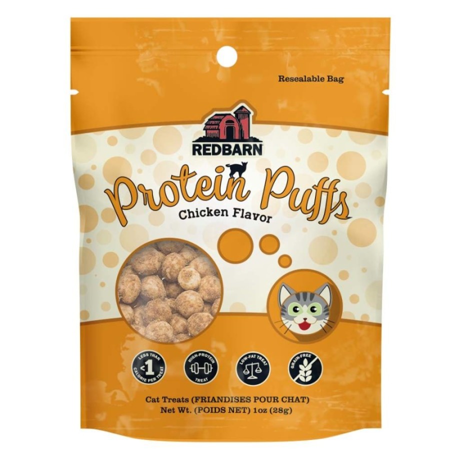 For Cats & Other Critters Redbarn Pet Products | Redbarn Pet Products Protein Puffs Crunchy Cat Treats 1 Oz