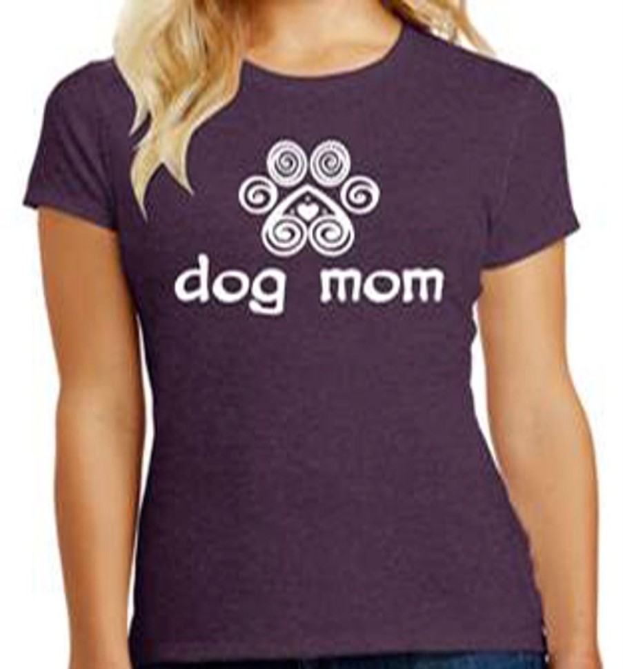 Stuff For Humans dog speak | Dog Mom - Ladies T-Shirt