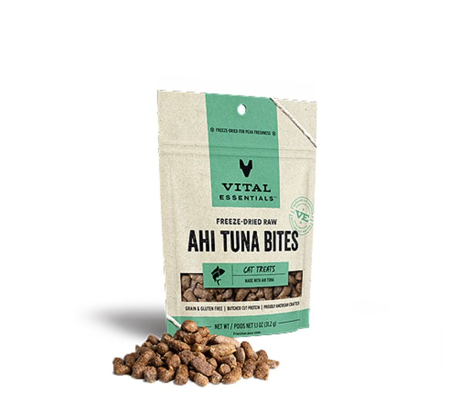 For Cats & Other Critters Vital Essentials | Vital Essentials Cat Freeze-Dried Treat Ahi Tuna 1.1Oz.