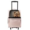 Totes & Carriers PETOTE® | Rio Pink Quilted Rolling Carrier 3 In 1 Carrier! Airline Approved Carrier, Back Pack, And Car Seat!!