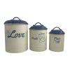 Bowls & Feeding Supplies JoJo Modern Pets | French Blue Pet Food & Treat Storage Canisters (Set Of 3)