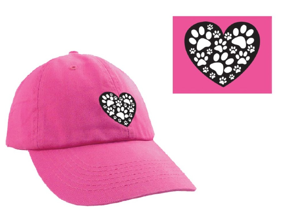 Stuff For Humans dog speak | Heart With Paws Ball Cap