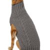 Pet Apparel (Continued) Chilly Dog | Cable Knit Sweater - Grey