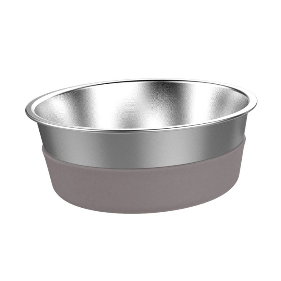 Bowls & Feeding Supplies Messy Mutts™ | Messy Mutts Heavy Stainless Bowl W/Removable Silicone Base Large