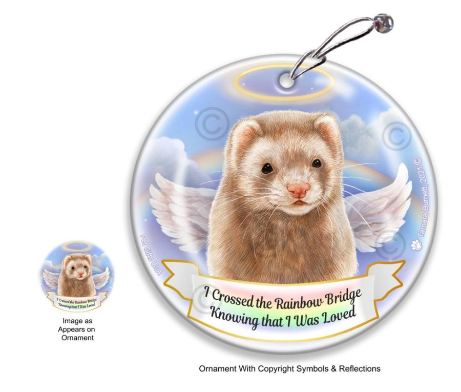 Special Occasion & Holiday Pet Gifts USA | Rainbow Bridge Memorial - Ferret Ornaments