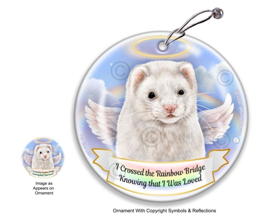 Special Occasion & Holiday Pet Gifts USA | Rainbow Bridge Memorial - Ferret Ornaments