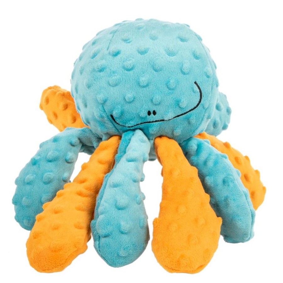 Toys & Playthings GoDog™ | Godog Crazy Tugs Octopus Squeaky Plush Dog Toy Large