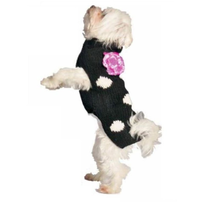 Pet Apparel (Continued) Chilly Dog | Black Polka Dot Sweater