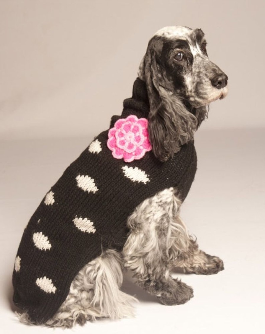 Pet Apparel (Continued) Chilly Dog | Black Polka Dot Sweater