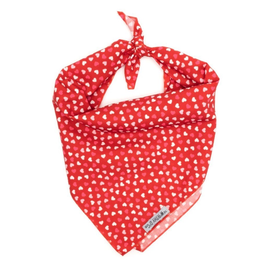 Collars, Leads & Accessories The Worthy Dog | Cupid Bandana