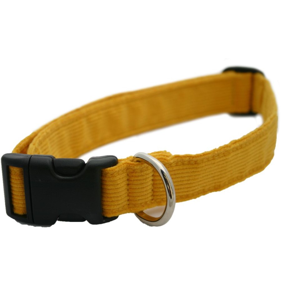 Collars, Leads & Accessories Good Dog Company | Hemp Corduroy Collar, Leashes, And Harnesses Marigold