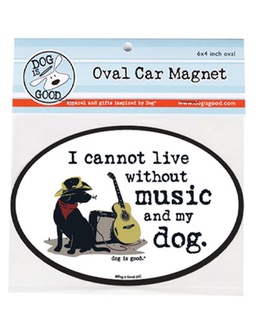 Stuff For Humans Dog is Good® | Car Magnet: Music And My Dog