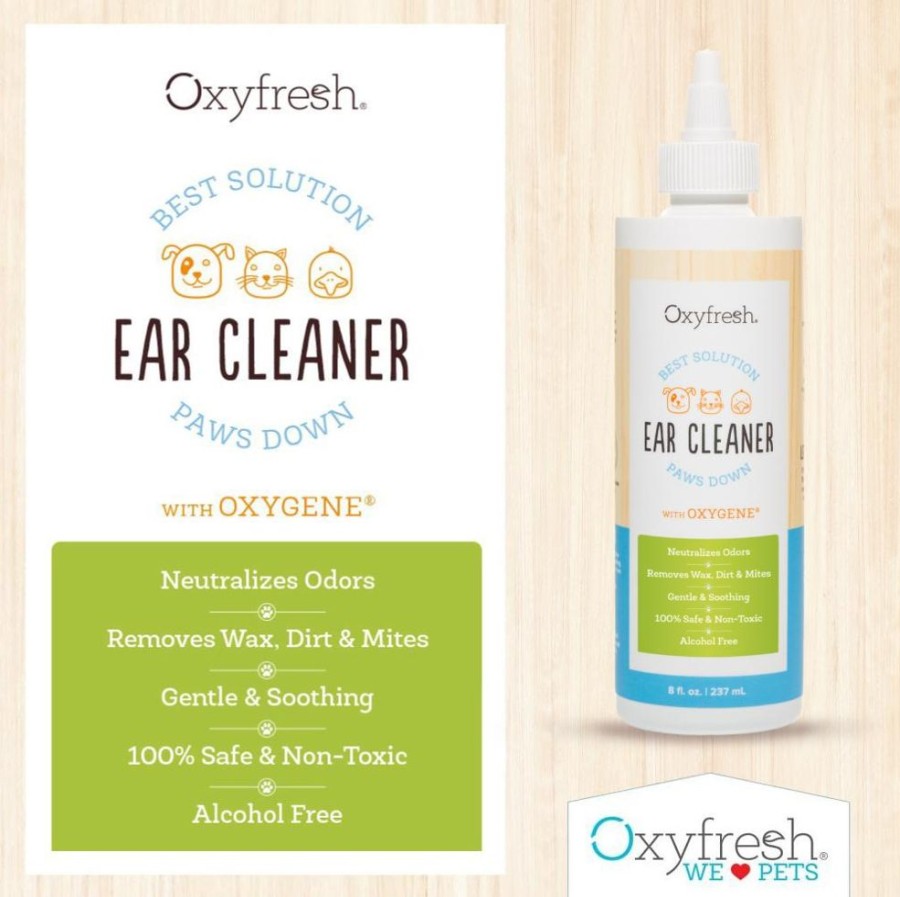 Grooming & Shampoos Oxyfresh | Pet Ear Cleaner- Alcohol Free & No Rinse By Oxyfresh - 8 Oz. Bottle