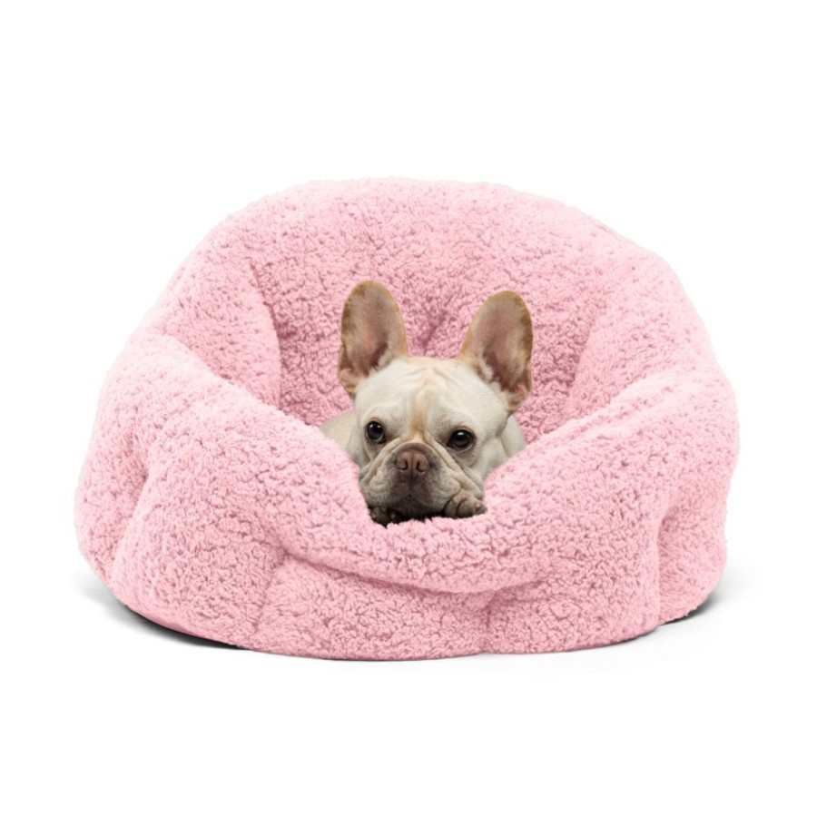 Beds, Crates, Etc. Best Friends By Sheri | Deep Dish Sherpa Cuddler Cat And Dog Bed, Pink