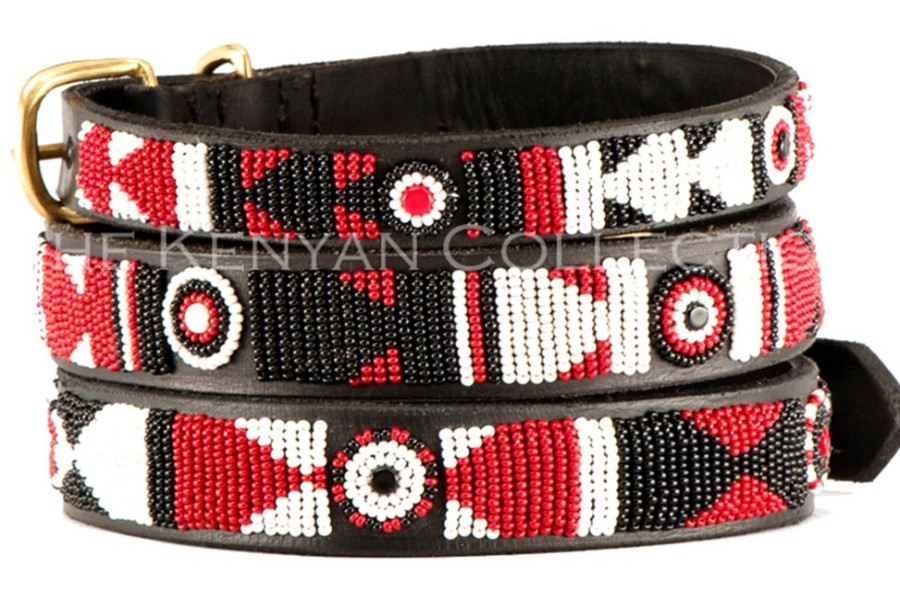 Collars, Leads & Accessories The Kenyan Collection | The Maasai Shield Collar & Leash Collection