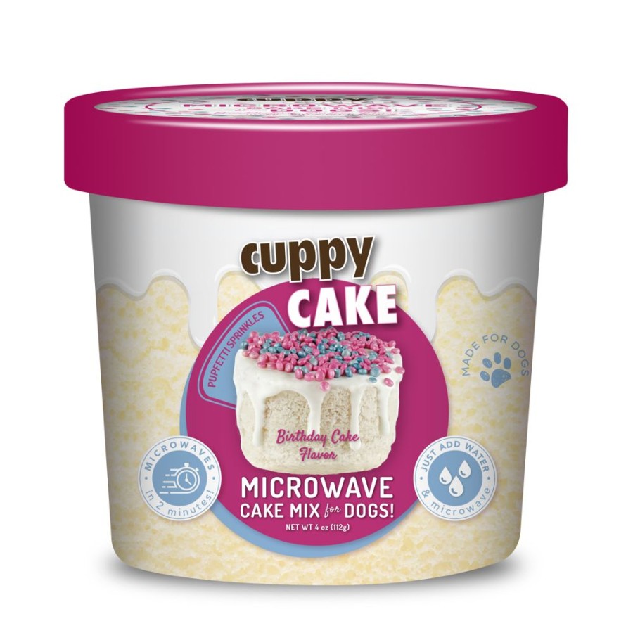 Treats Puppy Cake | Cuppy Cake - Microwave Cake In A Cup - Birthday Cake Flavored With Pupfetti Sprinkles