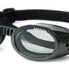 Pet Apparel (Continued) Doggles® | Metallic Black Ils Doggles Blue Mirror Lens