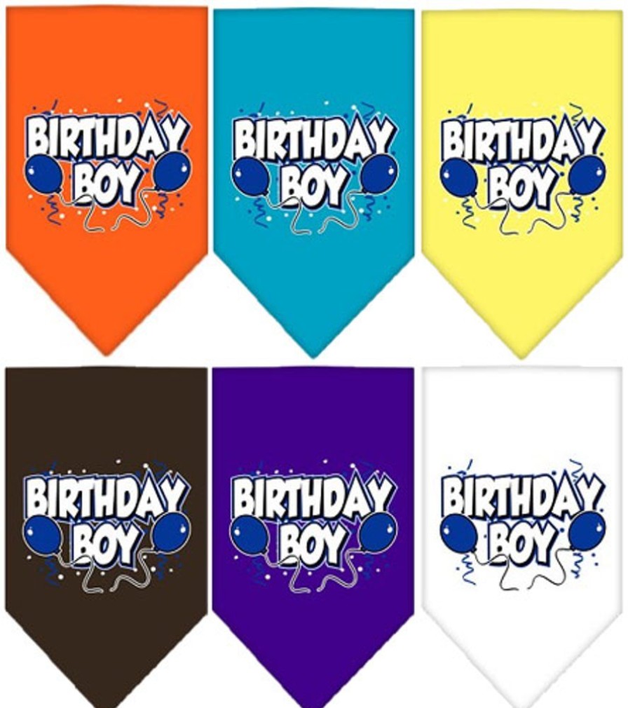 Special Occasion & Holiday Mirage Pet Products | Birthday Boy Screen Print Bandana