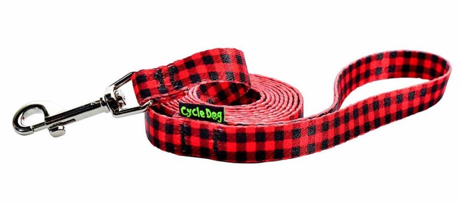 Collars, Leads & Accessories Cycle Dog | Ecoweave Red Plaid Collection