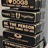 Retail Solutions Spoiled Rotten Dogz | Starter Vintage Wood Shelf Sign Kit With Display