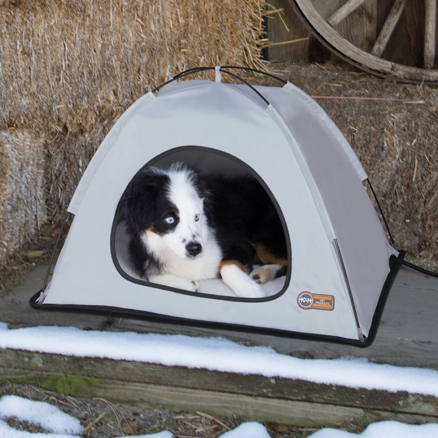 Beds, Crates, Etc. K&H Pet Products | K&H Thermo Tent Gray