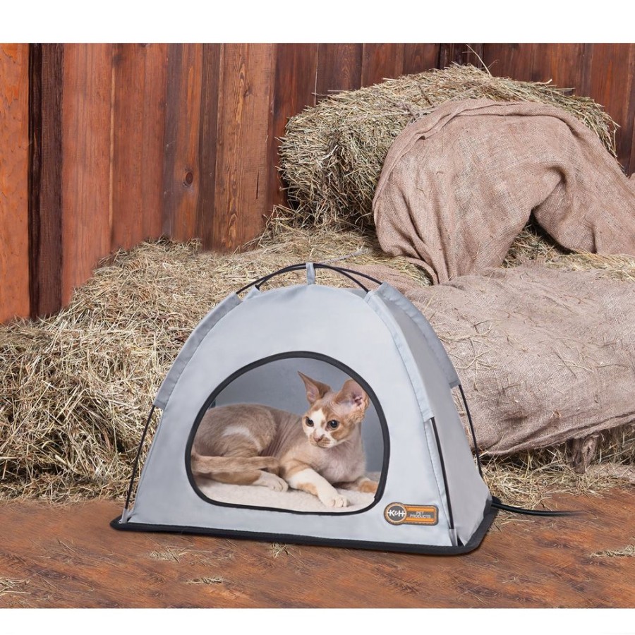 Beds, Crates, Etc. K&H Pet Products | K&H Thermo Tent Gray