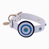 Collars, Leads & Accessories Dosha Dog Inc. | Happy Camper Collar & Leash - White Blue Circle