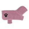 Pet Apparel Bone Dry Pet | Rose Embroidered Paw Pet Robe