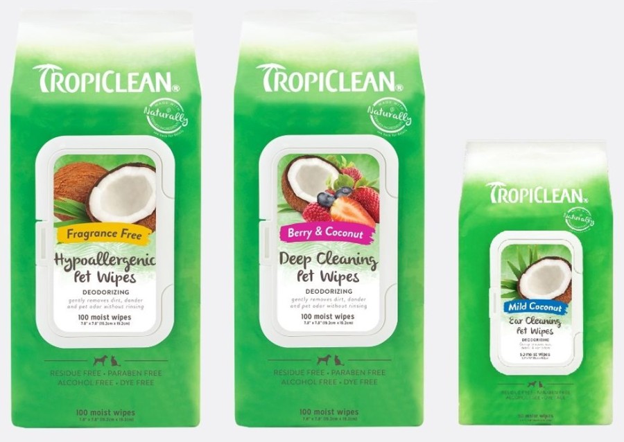 Grooming & Shampoos Tropiclean | Tropiclean Deodorizing Wipes For Pets