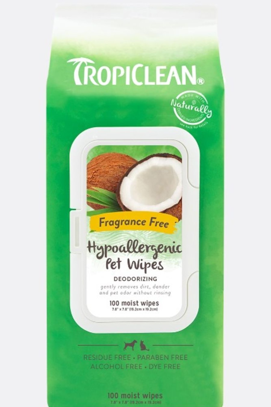 Grooming & Shampoos Tropiclean | Tropiclean Deodorizing Wipes For Pets