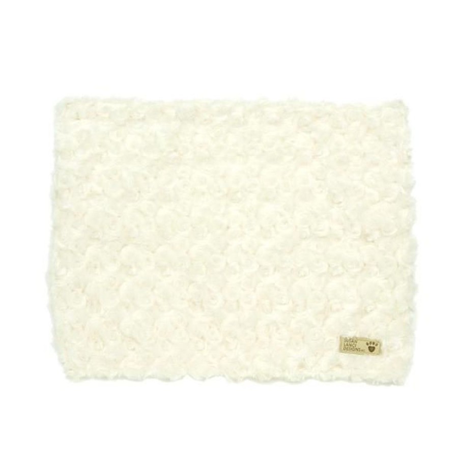 Beds, Crates, Etc. Susan Lanci Designs, Inc. | Ivory Curly Sue Plush Blanket