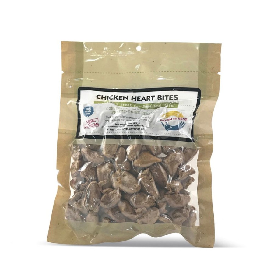 Treats Fresh Is Best | Chicken Heart Bites, 3 Oz.