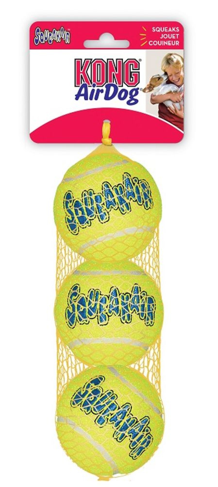 Toys & Playthings KONG® | Kong® Airdog® Squeaker Tennis Ball