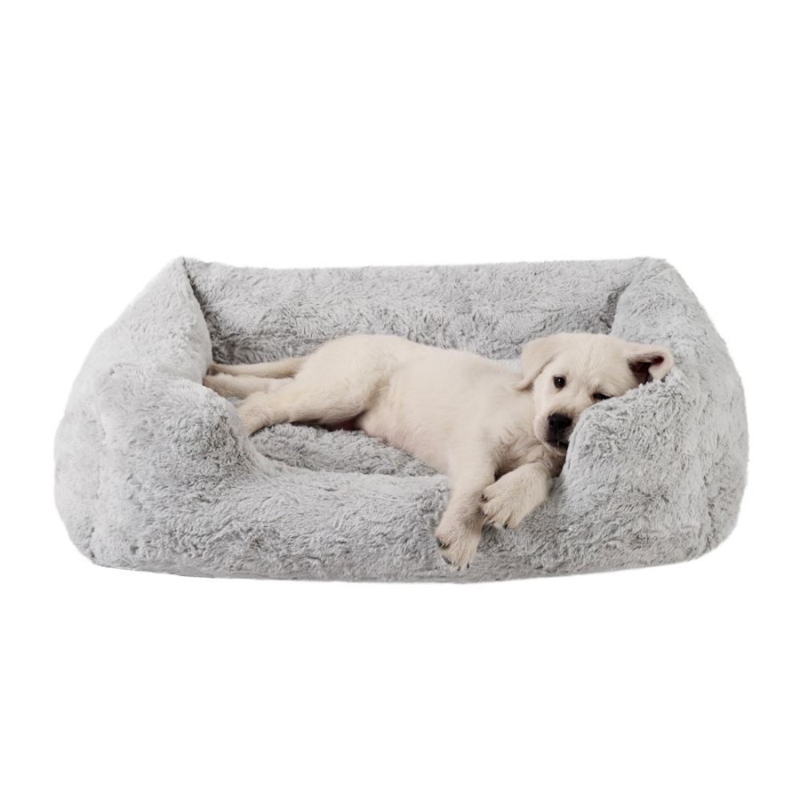 Beds, Crates, Etc. Best Friends By Sheri | Soothe & Snooze Lounge Lux Dog Bed, Grey