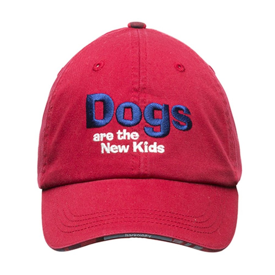 Stuff For Humans Barkology® | Barkology® Dogs Are The New Kids Ball Cap - Red