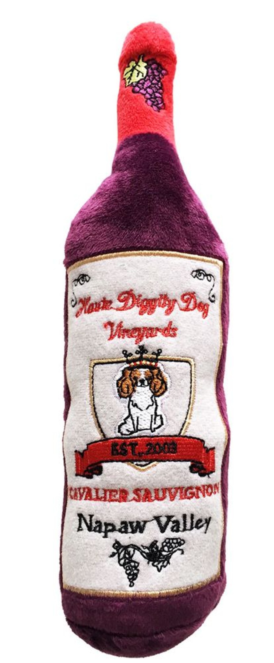 Toys & Playthings Haute Diggity Dog | Cavalier Sauvignon Wine Bottle By Haute Diggity Dog