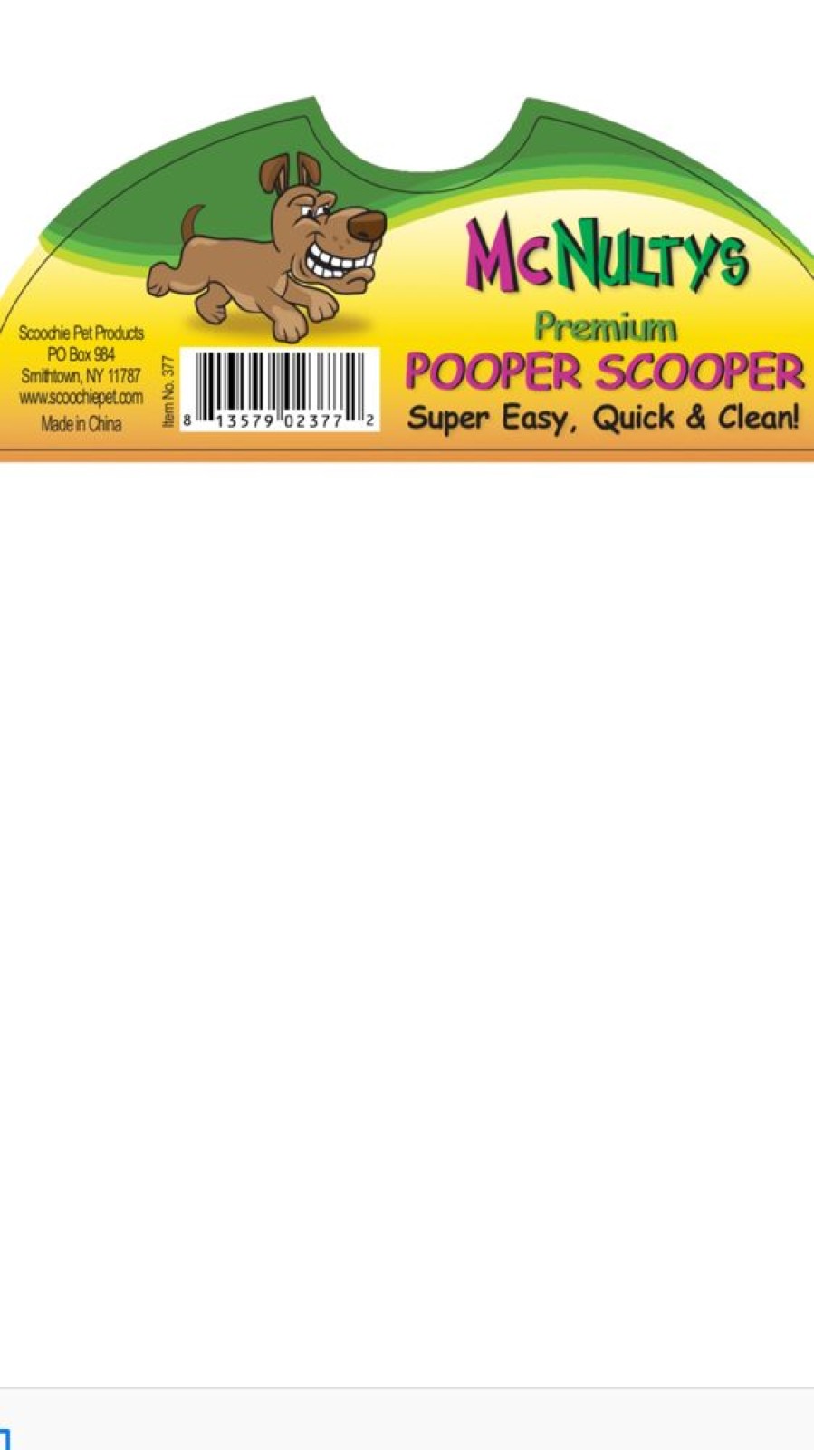 Stain, Odor & Clean-Up Products Scoochie Pet | Mcnultys Premium 2 Piece Rake Pooper Scooper