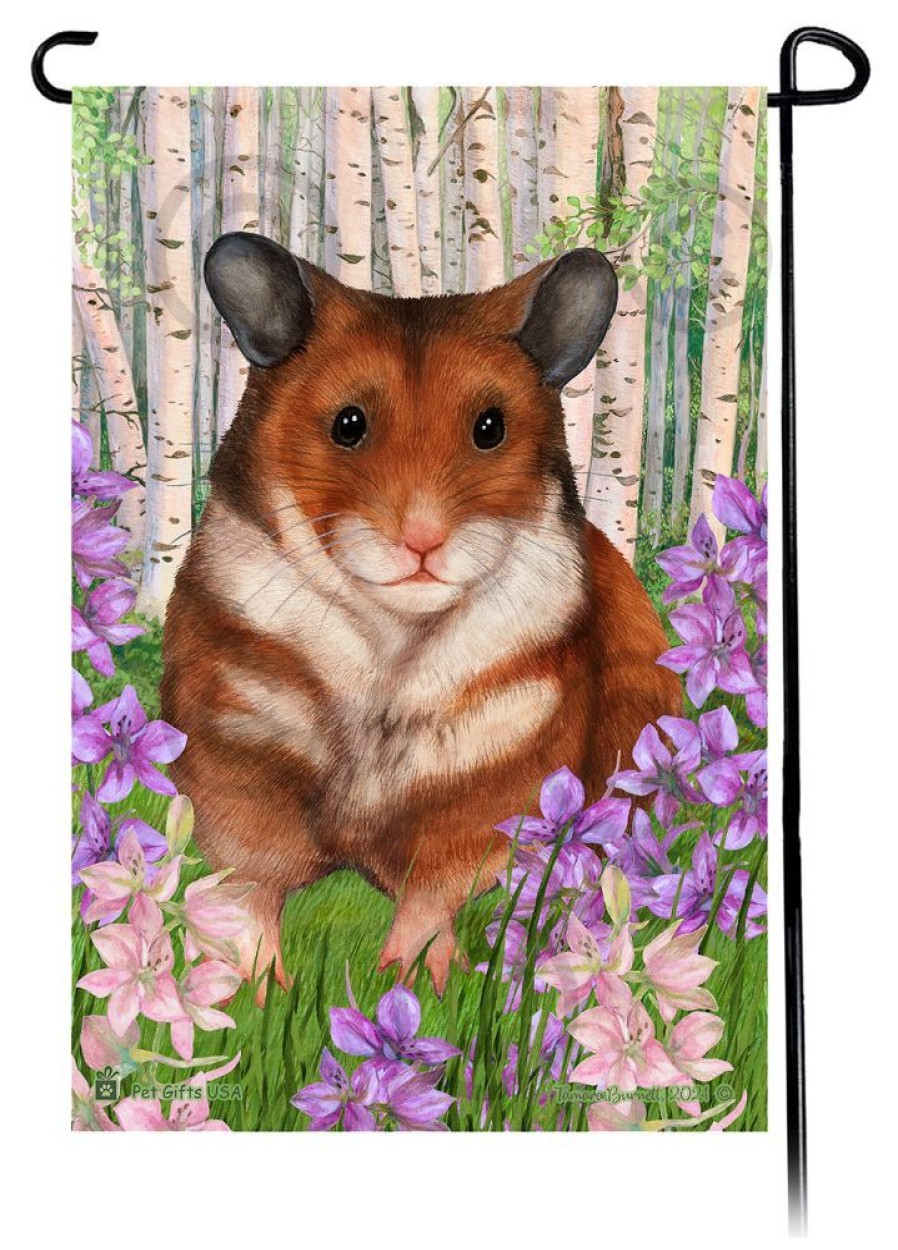 For The Home Pet Gifts USA | Spring Flowers - Hamster Garden Flag